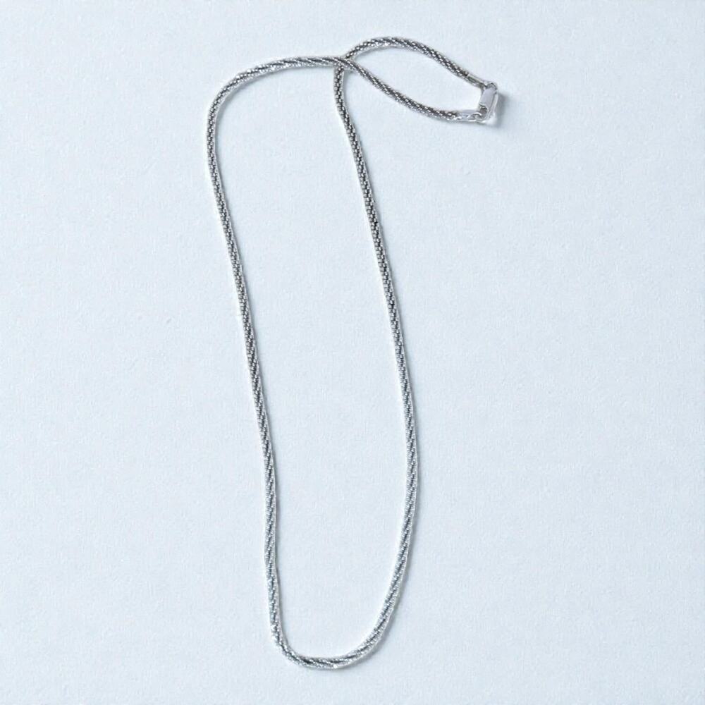 Sterling Silver 925 Twisted Rope Popcorn Chain Italy 20 Inch 9 Gram 3mm
